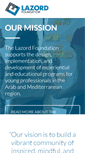 Mobile Screenshot of lazordfoundation.org