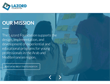 Tablet Screenshot of lazordfoundation.org